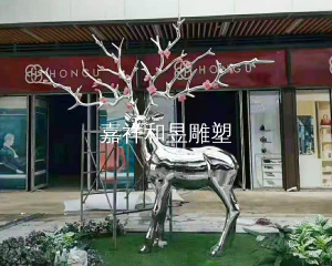 不鏽鋼鹿雕塑